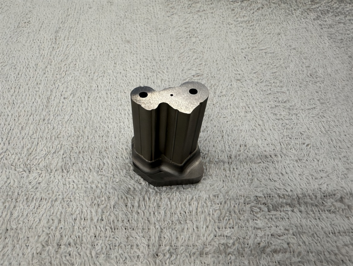 Precision backburned punch produced on our RAM EDM