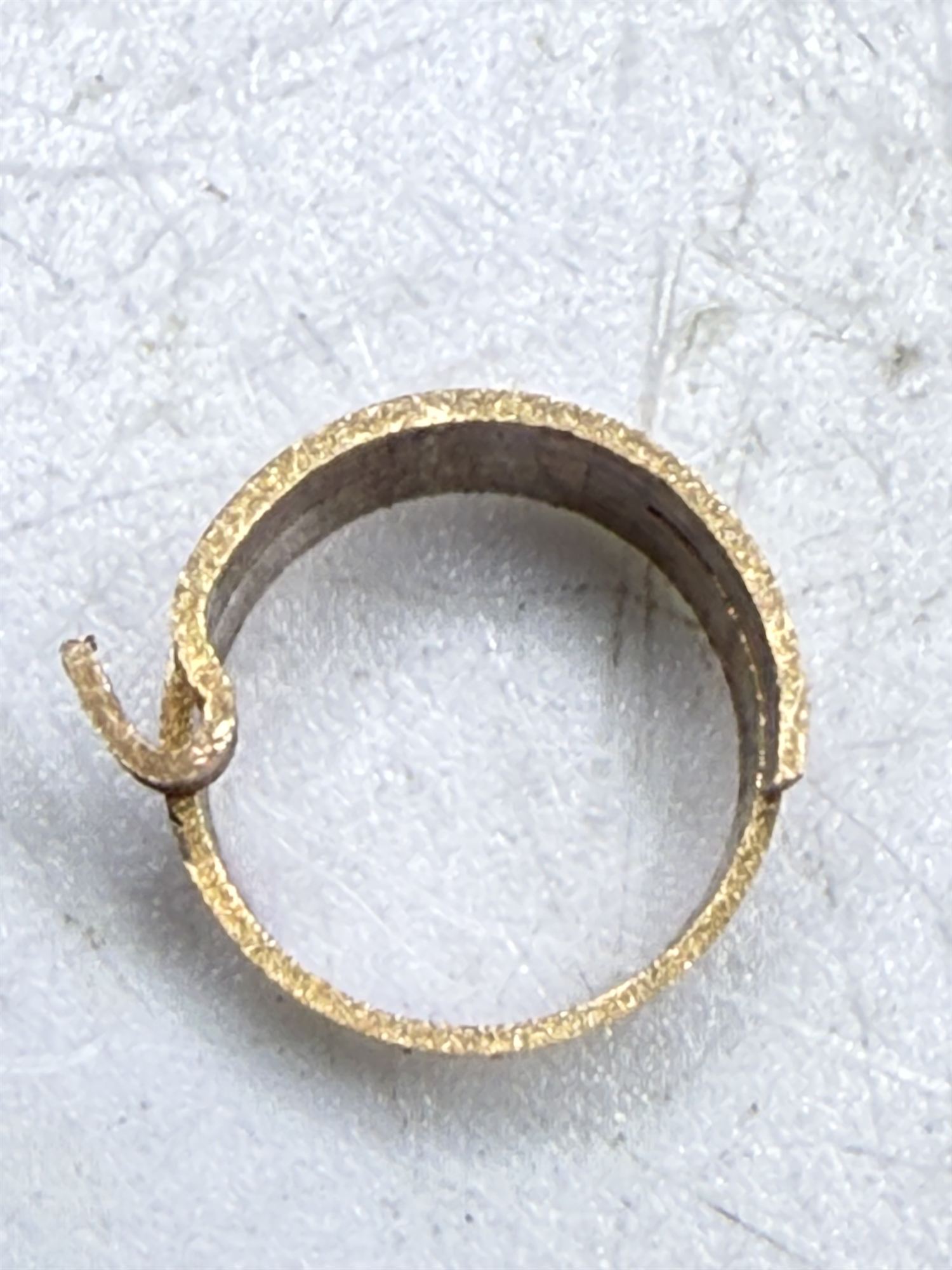 Top view of the formed copper prototype