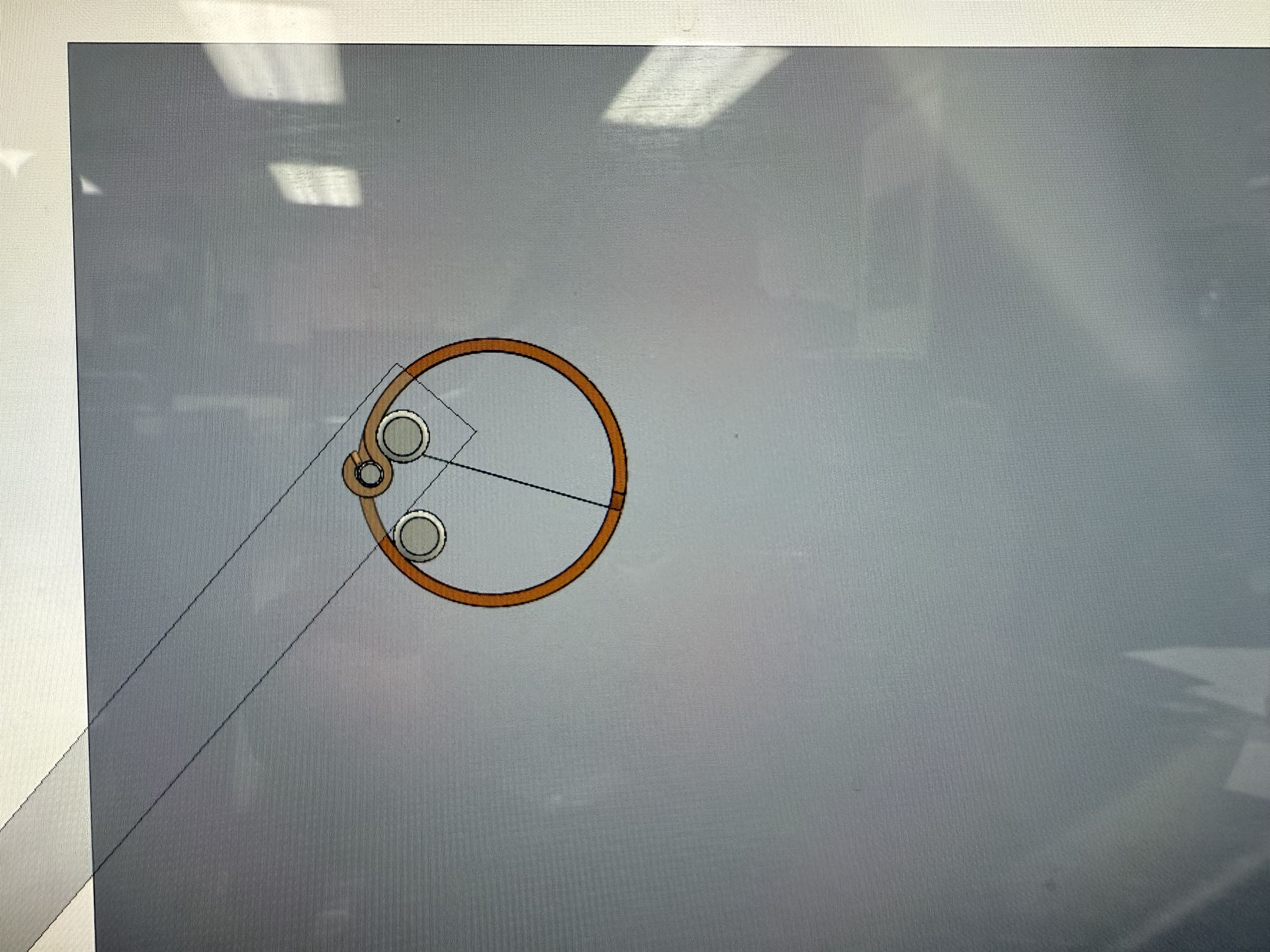 Close view of the copper prototype