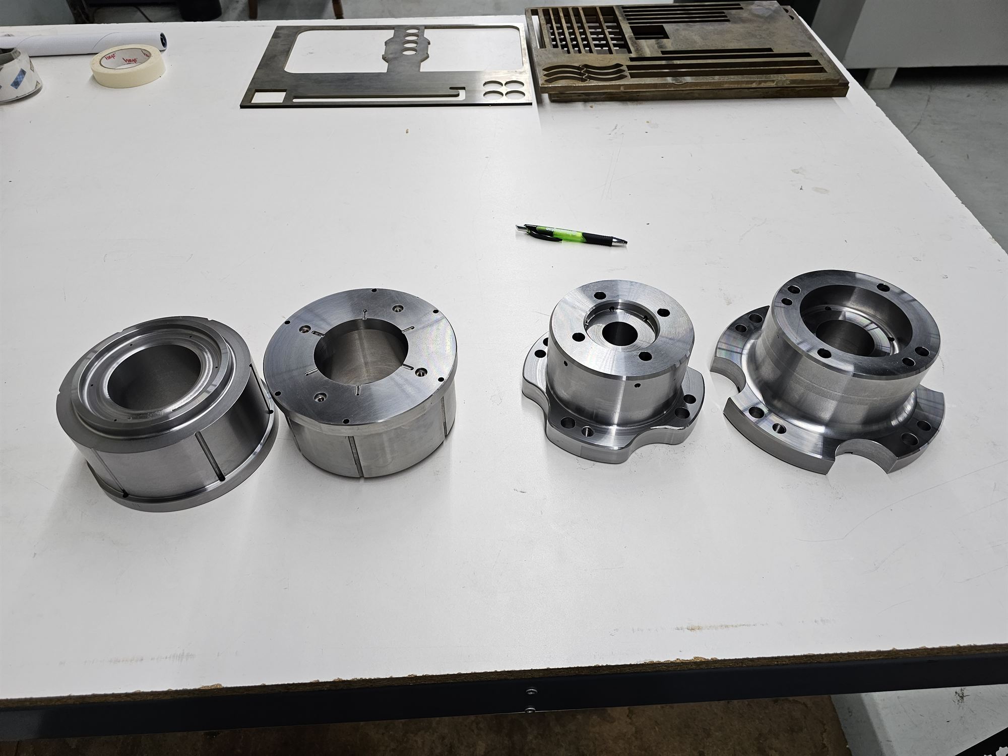 Tool-steel punch holder detail