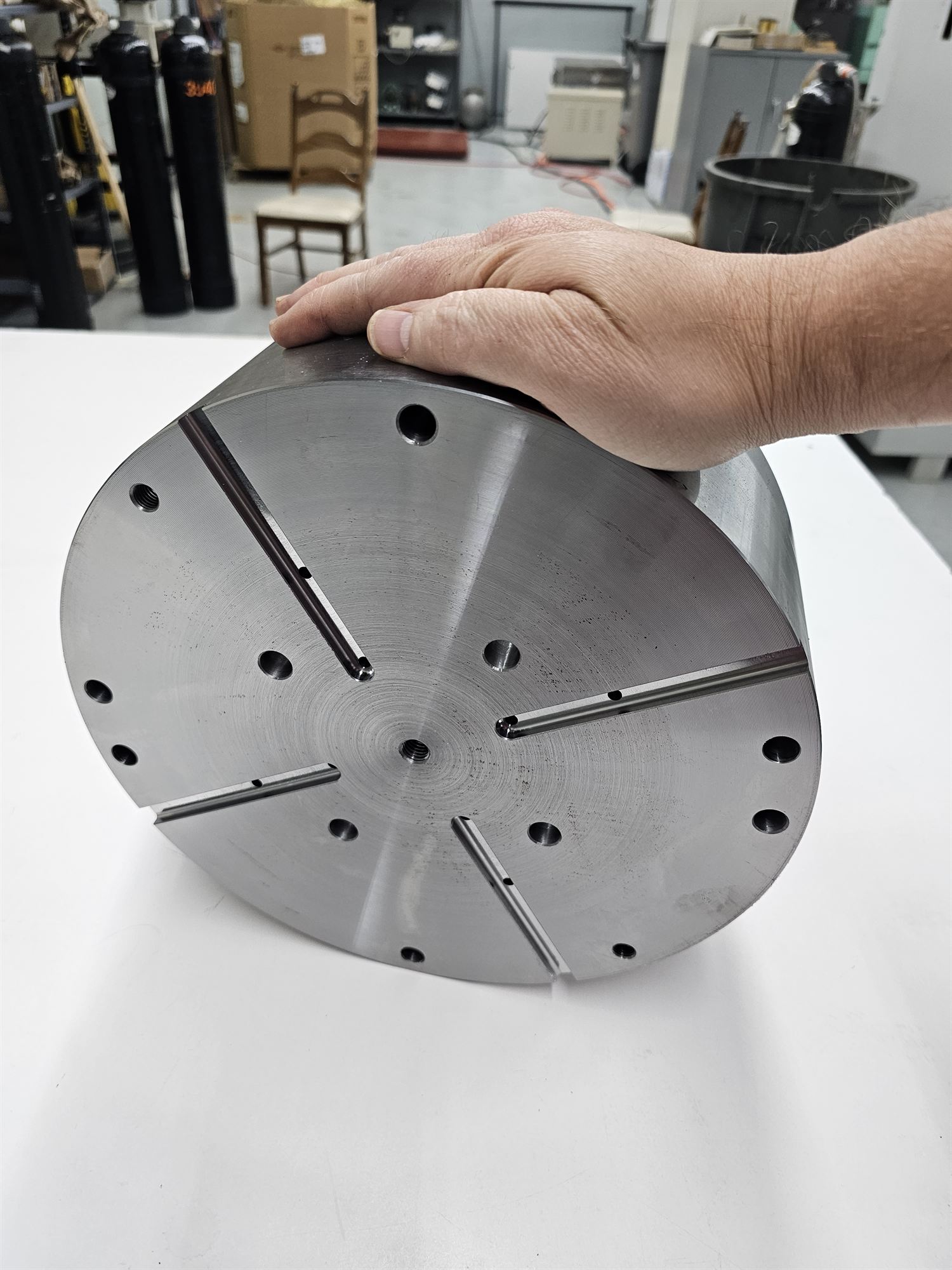 Tool-steel punch holder detail