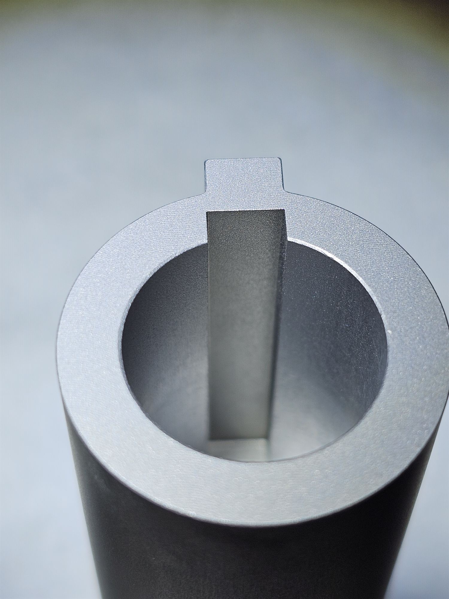 Internal keyway through a tool-steel sleeve